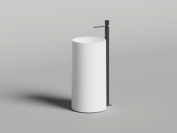 Раковина из искусственного камня S-Stone Salini ARMONIA 130421M 50х50 напольная цвет белый